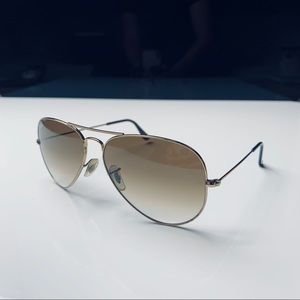 Authentic Ray Ban brown ombré tint aviators